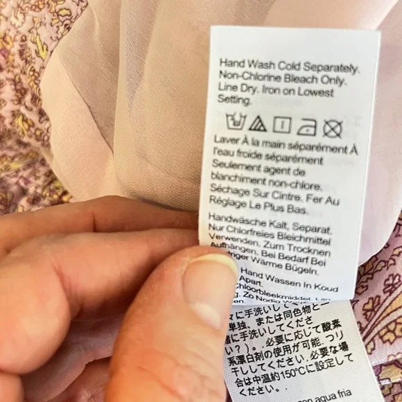 J. Crew 100% Silk Pull-on Pant in Beach Paisley Pink Yellow Blush White Sz 14 - Picture 8 of 10